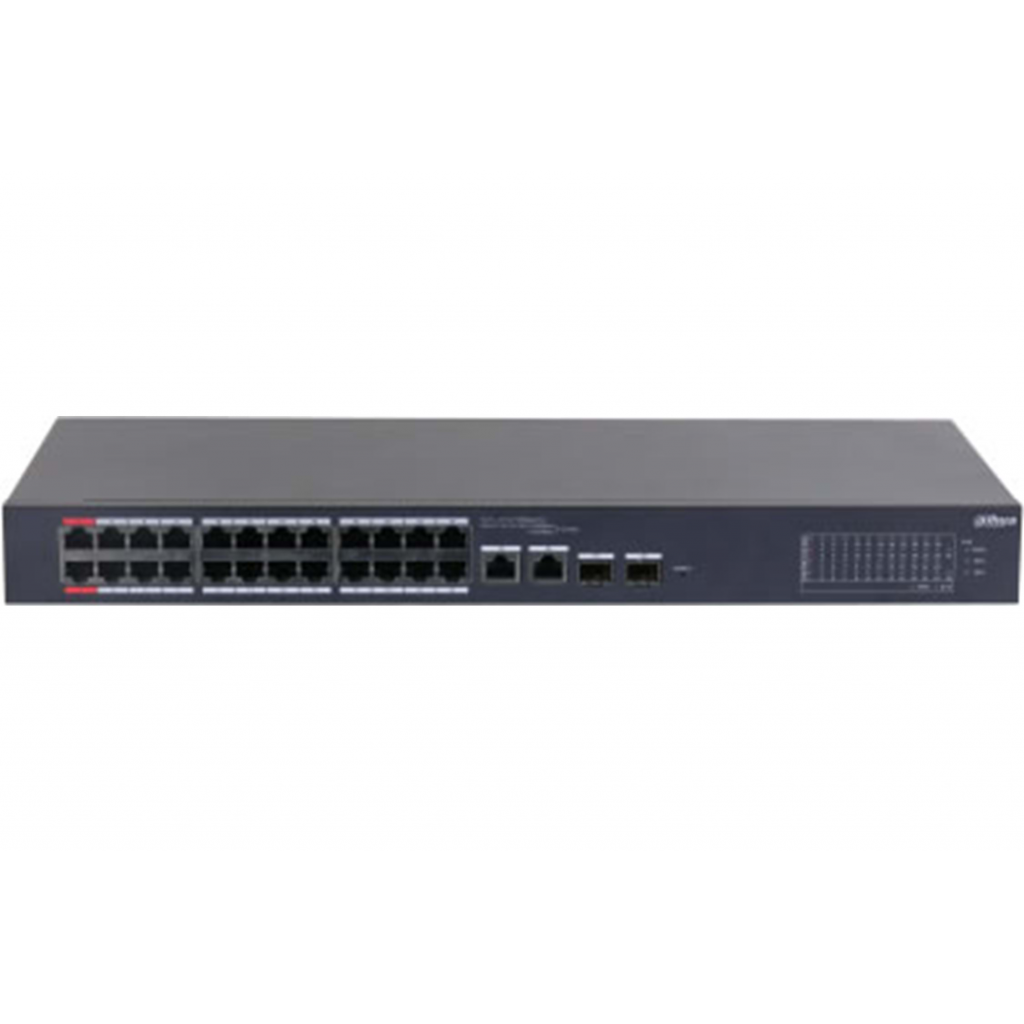 DAHUA CS4226-24ET-240, 24Port, Megabit, PoE 240W, 2 Port SFP Gigabit Combo, Cloud Yönetilebilir, Switch - Dahua