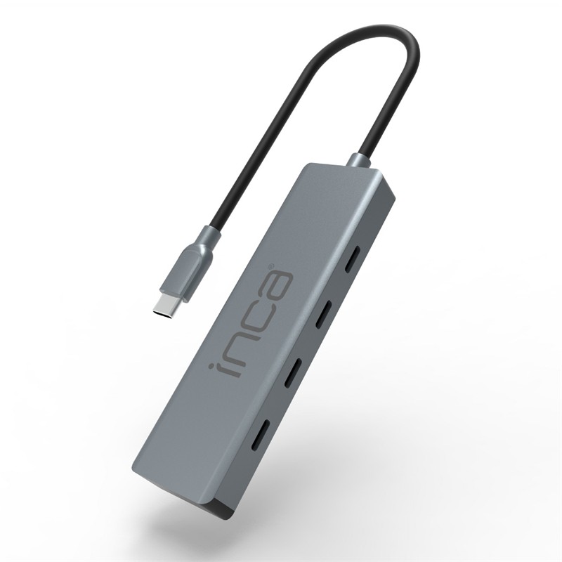 INCA ITPT-4T TYPE-C HUB X4 TYPE-C PORT 3.1 10GBPS ALUMINYUM KASA ÇOKLAYICI - Inca - görsel 2