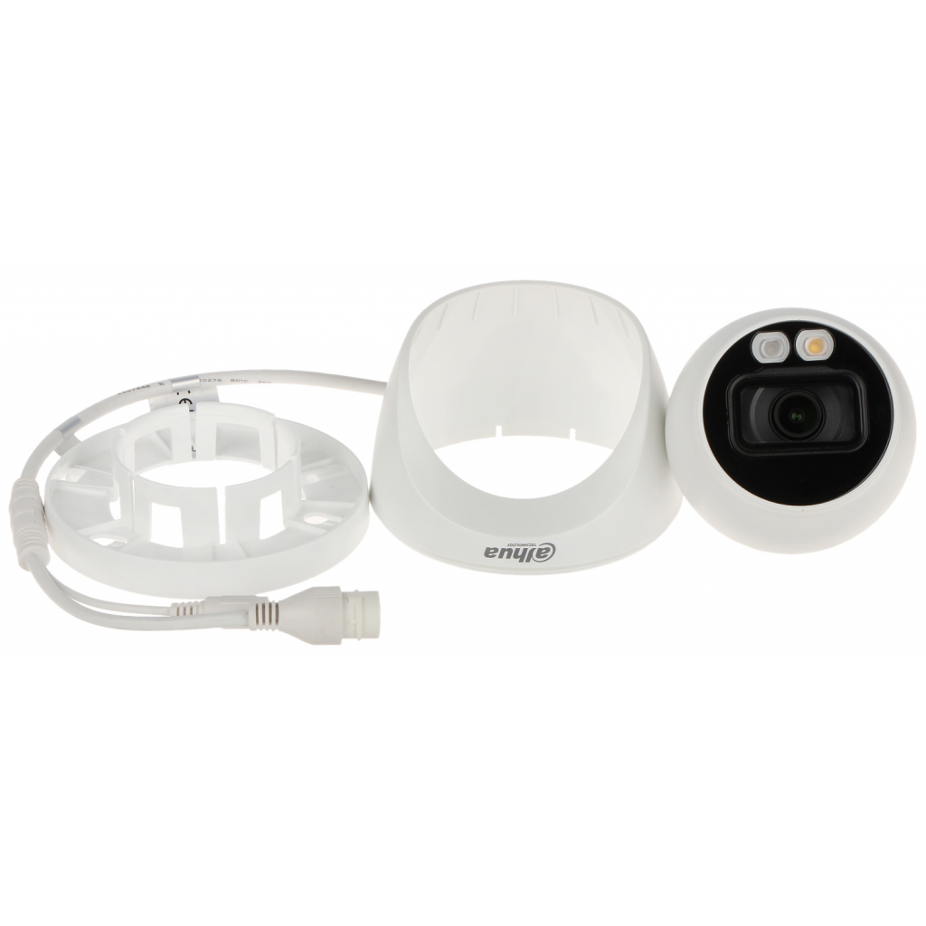 DAHUA  IPC-HDW2249T-S-IL, 2Mpix, Full Color, 2,8mm Lens, H265+, 30Mt Gece Görüşü, IP67, Dahili Mikrofon, PoE Dome IP Kamera - Dahua - görsel 2