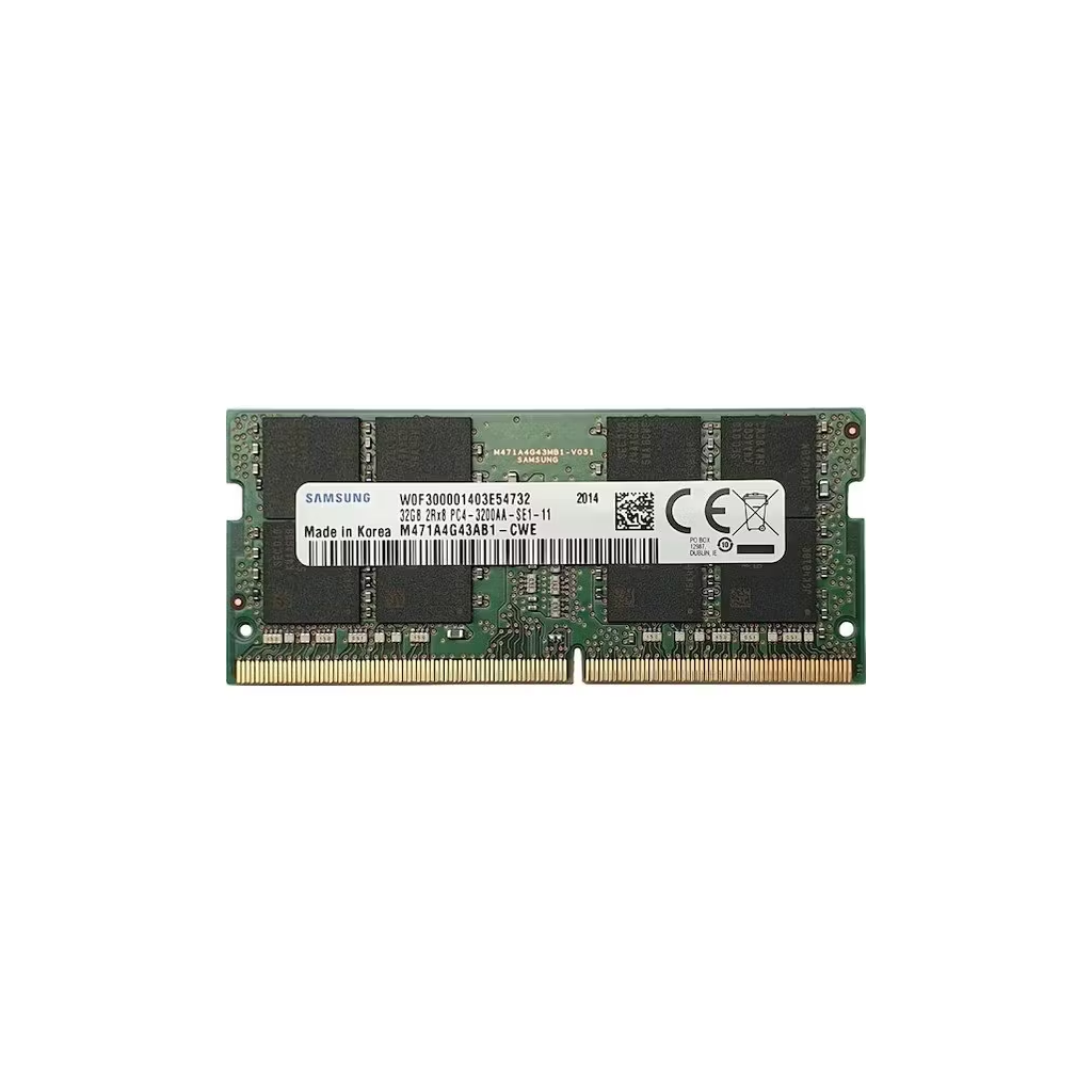 Samsung SAMSO3200/32, 32GB, DDR4, 3200MHz,  1.2V Notebook Ram (M471A4G43AB1-CWE) - Samsung