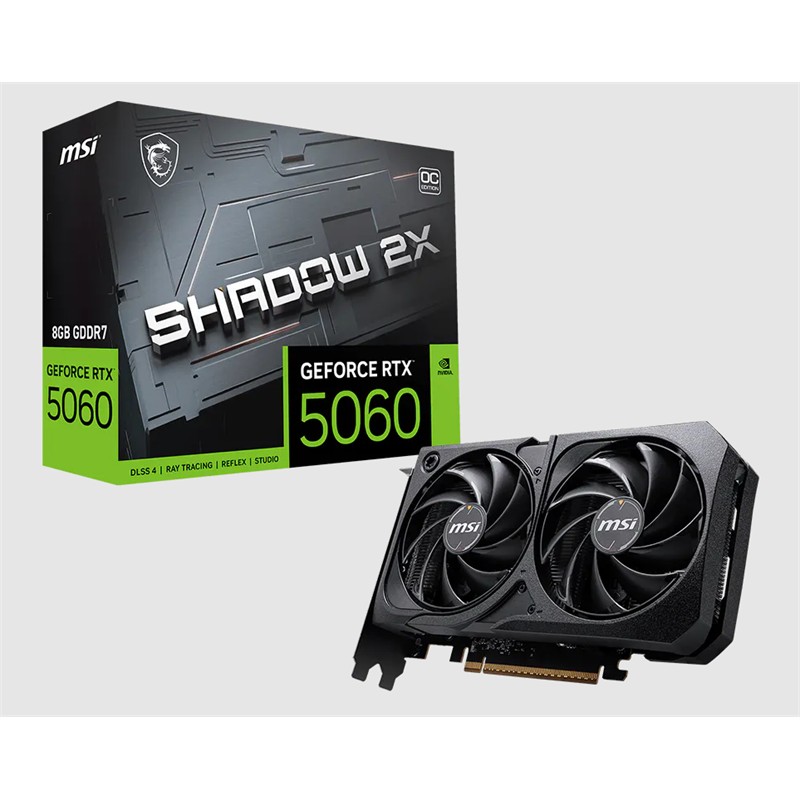 MSI RTX5060 8GB GDDR7 128BIT 3xDP/HDMI (GEFORCE RTX 5060 8G SHADOW 2X OC MAX) - MSI - görsel 2