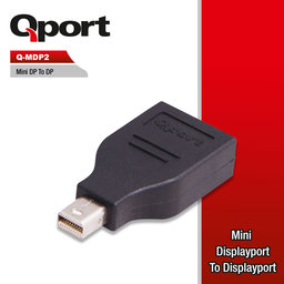 QPORT (Q-MDP2) MINI DISPLAY PORT TO DISPLAY PORT CEVIRICI - QPORT