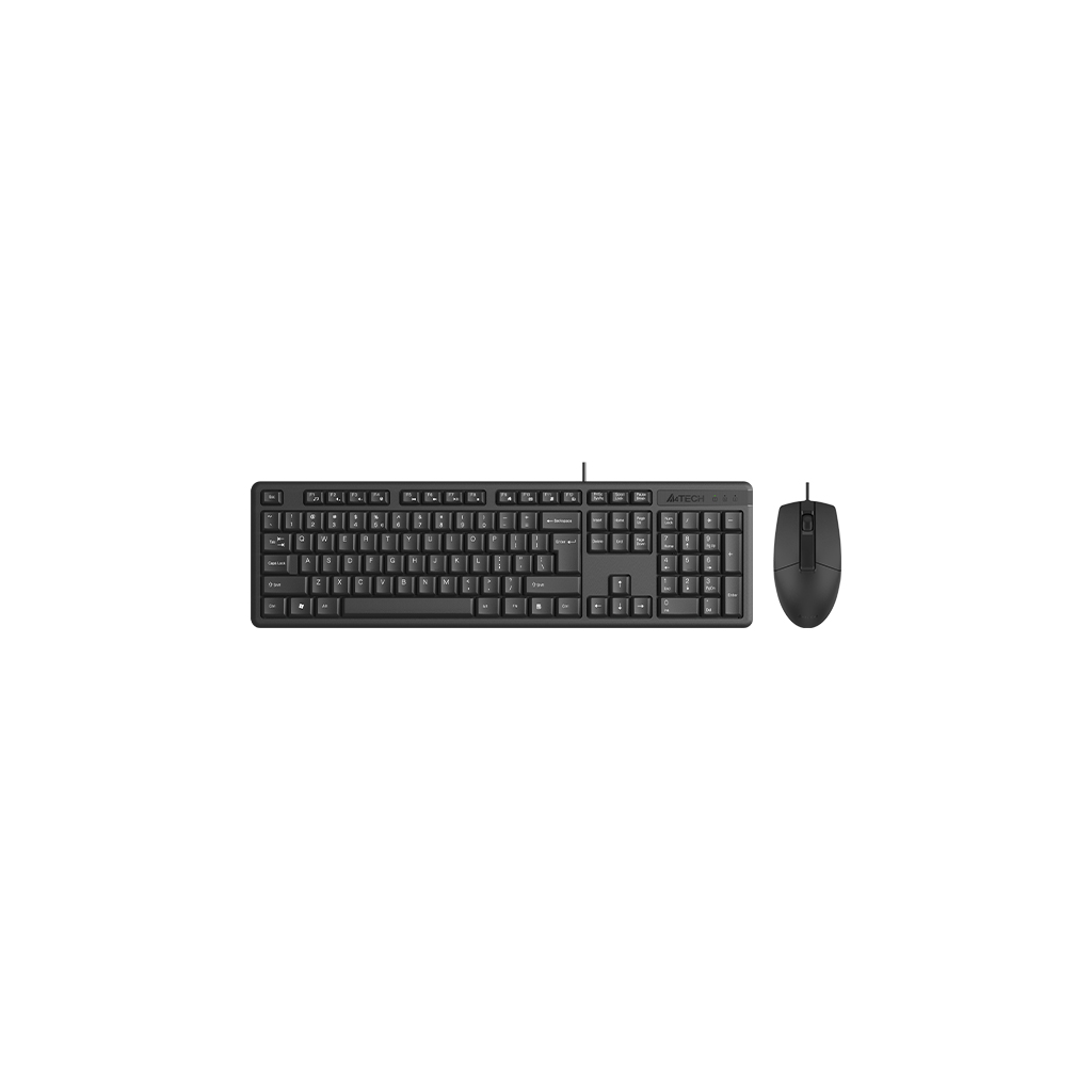 A4 TECH KR-3330S Q Türkçe USB Multimedya Siyah Sessiz Mouse Klavye+ Mouse - A4 TECH - görsel 2