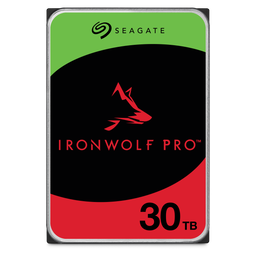 SEAGATE IRONWOLF PRO 30 TB 7200RPM 512MB SATA3 550TB/Y RV NAS (ST30000NT011) - SEAGATE