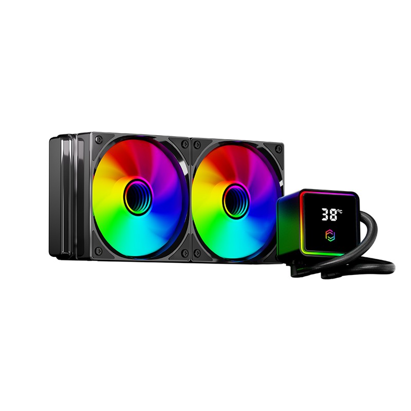 FRISBY FCL-240B LGA1851/LGA1700/AM5/AM4 240 MM ARGB Siyah Sıvı Soğutma Kiti (TDP 275W) - FRISBY - görsel 2