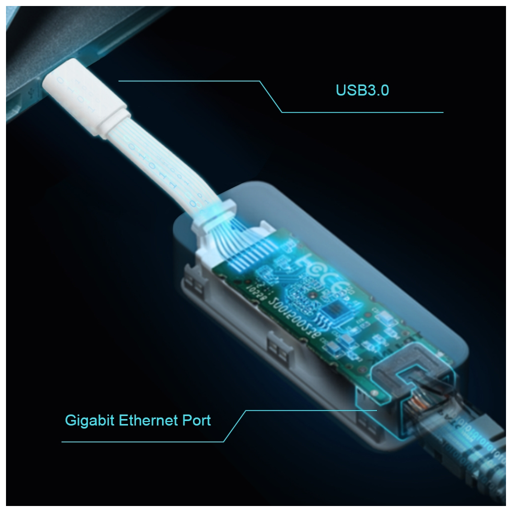 TP-LINK UE300C(UN), GigaBit, Type-C to RJ45, Ethernet Kartı - Tp-Link - görsel 4