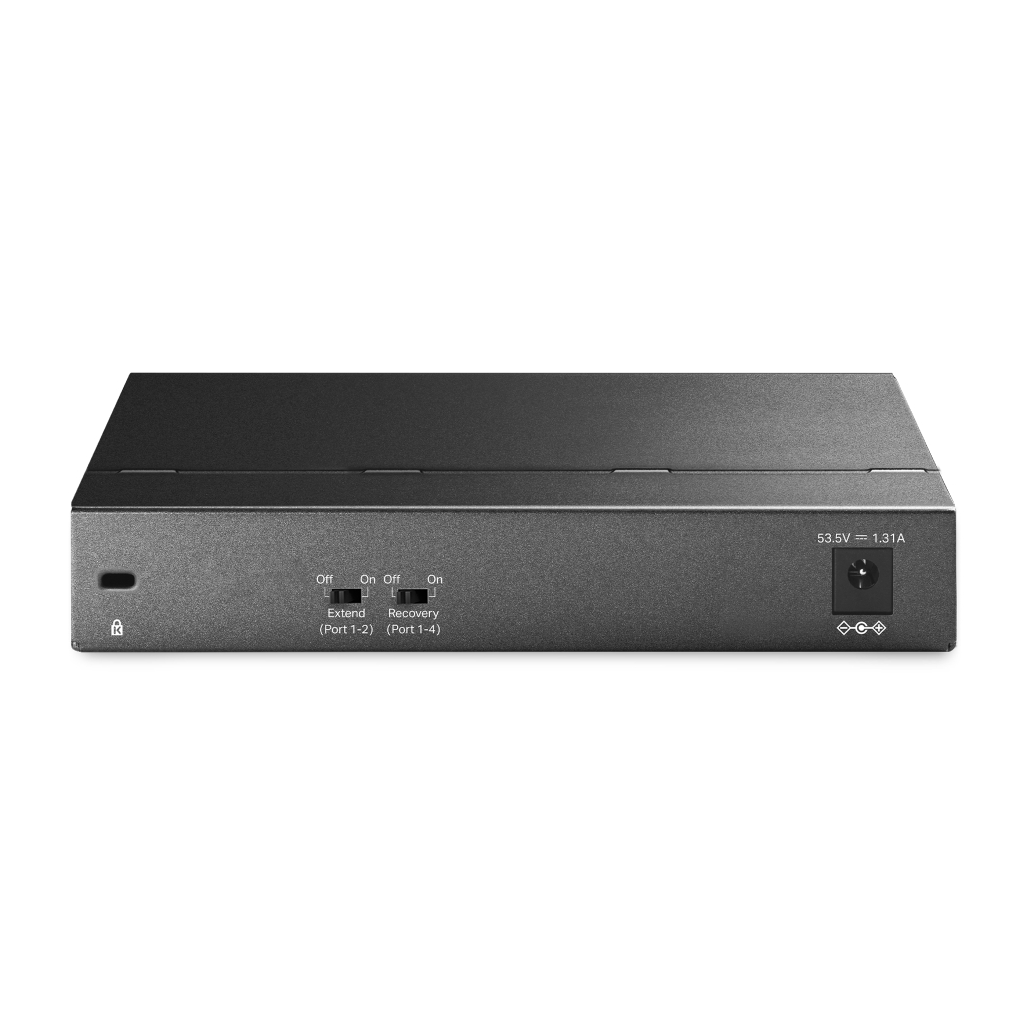 TP-LINK TL-SG1006PP, 6 Port, GigaBit, 4 Port PoE 64W, Yönetilemez, Metal Kasa, Masaüstü Switch - Tp-Link - görsel 3