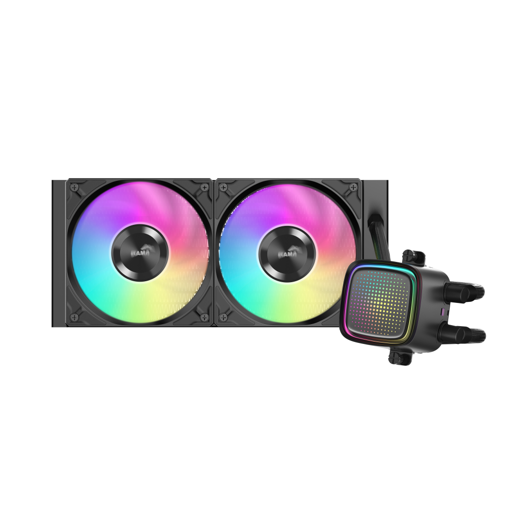 SAMA L50-240BK, Black, 240mm, 2x120mm ARGB Fan, CPU Sıvı Soğutma - Sama
