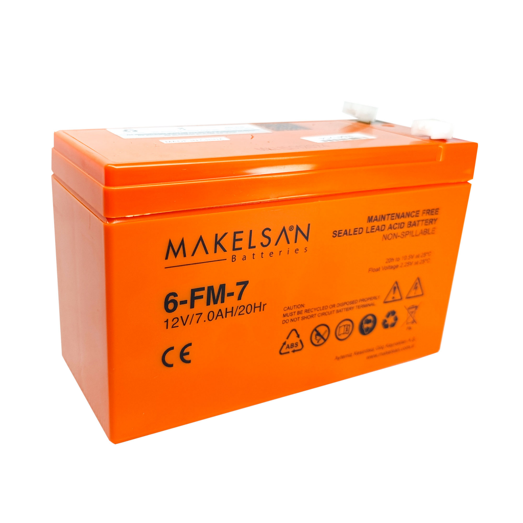 MAKELSAN 12V 7Ah, Bakımsız, Kuru Akü. UPS için Uygundur. - Makelsan - görsel 3