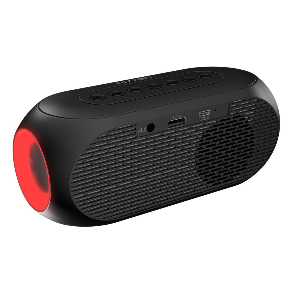 MIKADO MD-W7, Siyah, 5W, FM Radyo, USB, AUX, Bluetooth, Kablosuz, Taşınabilir, 1200mAh Batarya, Alarmlı Saat, Derece ve Speaker - Mikado - görsel 5