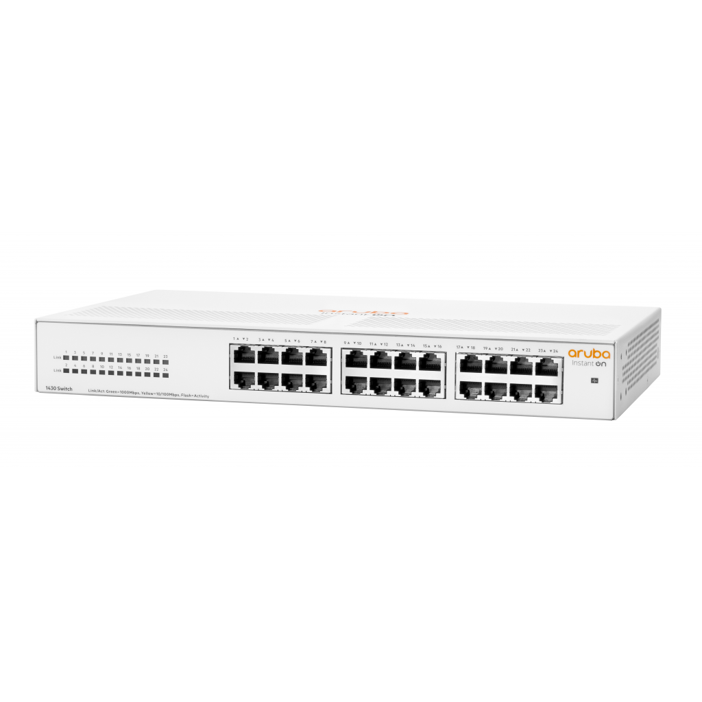 HP Aruba Instant On, R8R49A, 1430-24G, 24Port, GigaBit, Yönetilemez, Rack Mount Switch - Hp - görsel 3