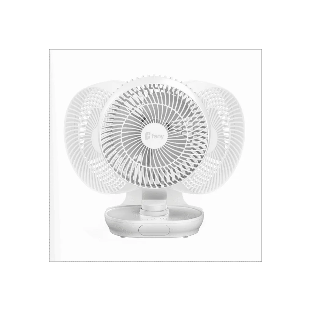 FENY FN-F88, Oscilla+, BEYAZ,  3 Kademeli Hız, 150 Derece Otomatik Salınım, 8" Kanat, Masaüstü, Gece Lambası, Dahili 3000mAh Bataryalı, Type-C Şarj Girişli, Vantilatör - Feny - görsel 2