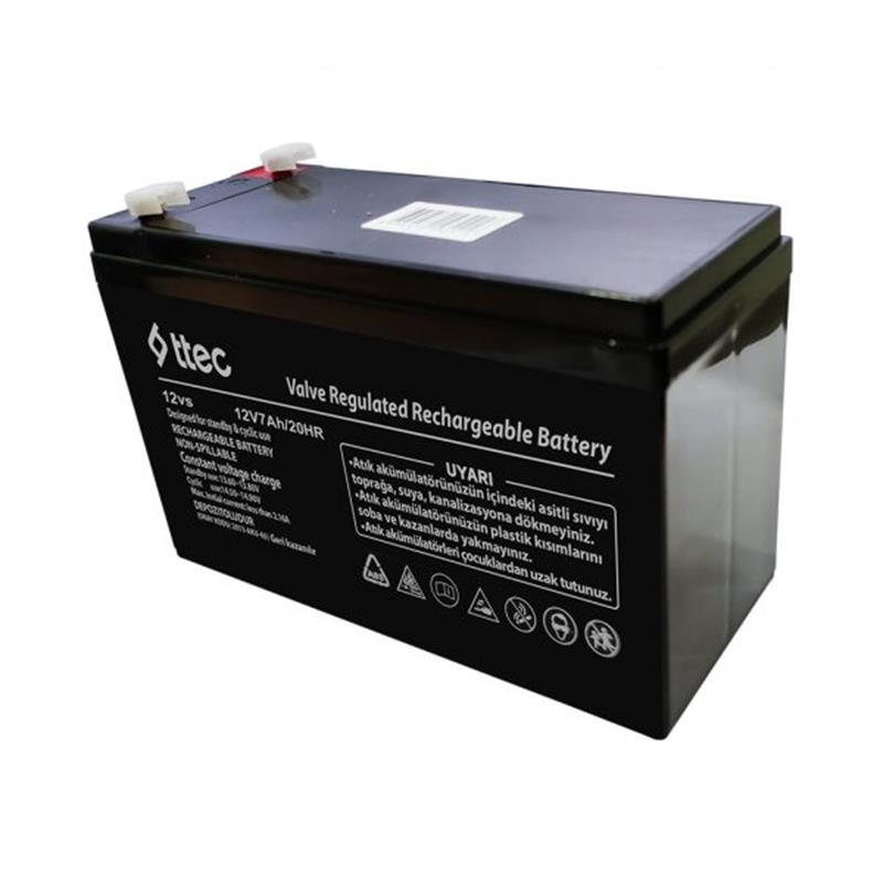 TTEC 12V 7AH BAKIMSIZ KURU TİP AKÜ - Ttec