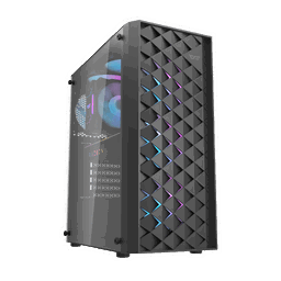 AIGO DK351 USB3.0 3x12CM FAN TEMPERLI CAM SIYAH ATX KASA - AIGO