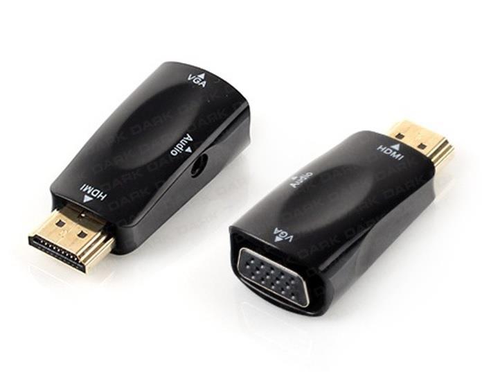 DARK DK-HD-AHDMIXVGA2 HDMI to VGA +SES Dönüştürücü - DARK