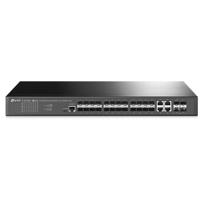 TP-LINK OMADA TL-SG3428XF 24 PORT GIGABIT SFP/4XPORT RJ45 COMBO+4X10GIGABIT SFP+ UPLINK YÖNETİLEBİLİR RACKMOUNT SWITCH - Tp-Link