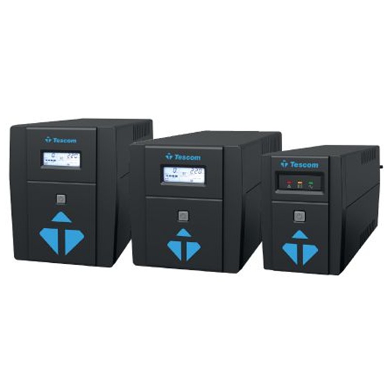 TESCOM LEOAP 1000VA 1F/1F (2X7AH) 5/10DK LCD LINE INTERAKTIF UPS - Tescom