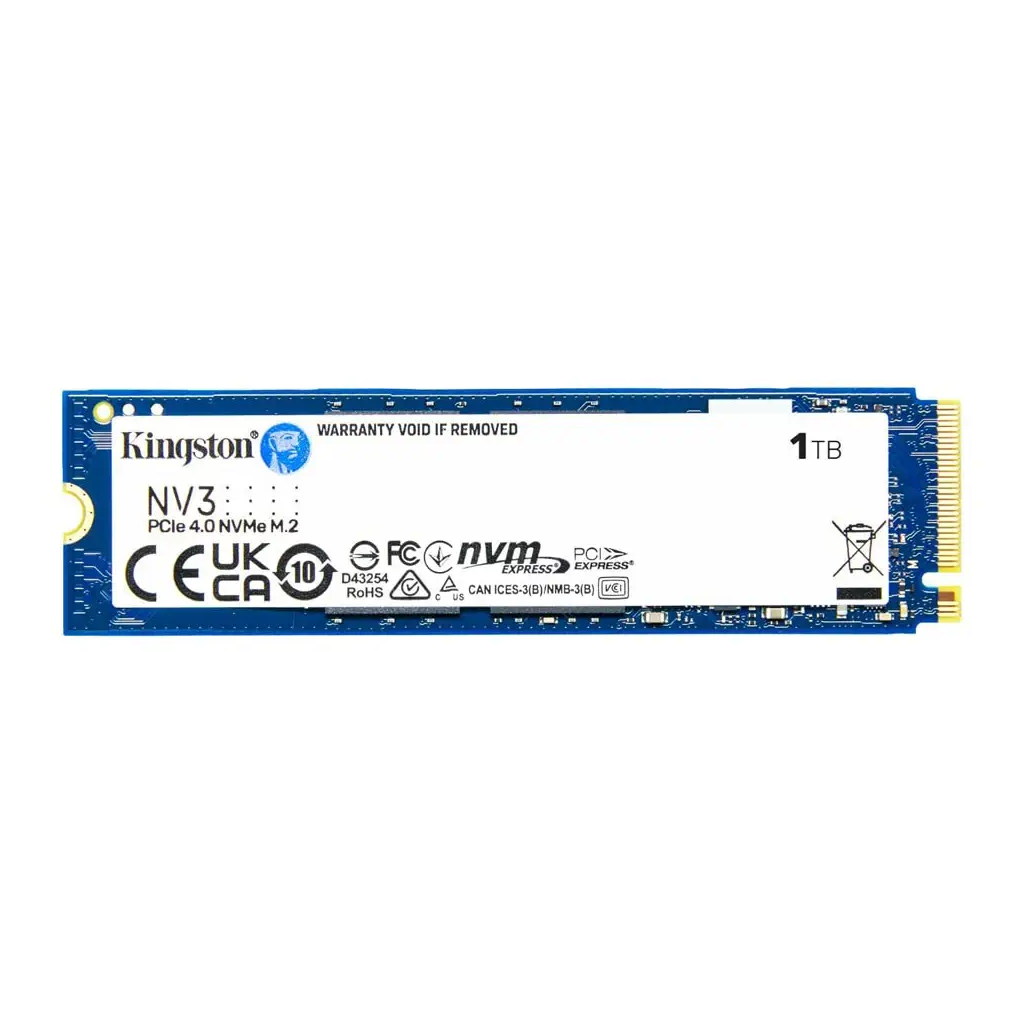 KINGSTON SNV3S/1000G, NV3, 1TB, 6000/4000, Gen4, NVME PCIe M.2 2280, SSD - Kingston