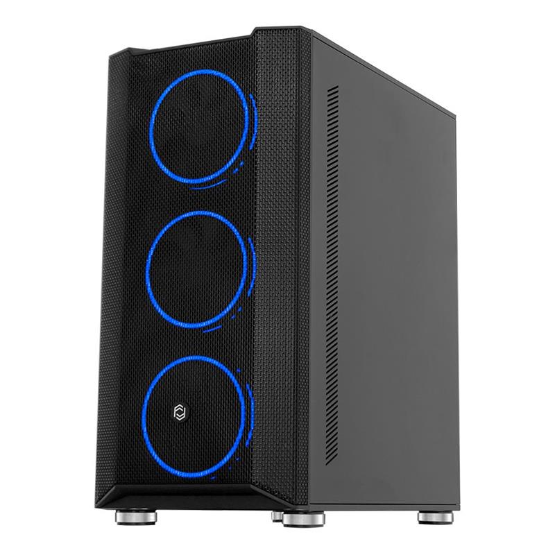 FRISBY FC-9405G 650W 80+ 4X120MM DUAL RING RGB FAN USB 3.0 MİDİ TOWER SİYAH KASA - Frisby - görsel 2