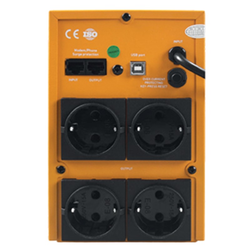 MAKELSAN ROAR 1200VA 1F/1F (2X7AH) 5/10DK LINE INTERAKTIF UPS (720W) - Makelsan - görsel 2