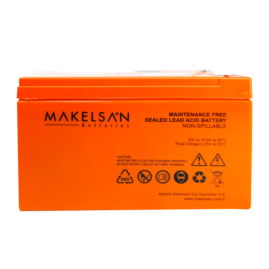 MAKELSAN 12V 9Ah, Bakımsız, Kuru Akü. UPS için Uygundur. - Makelsan - görsel 2