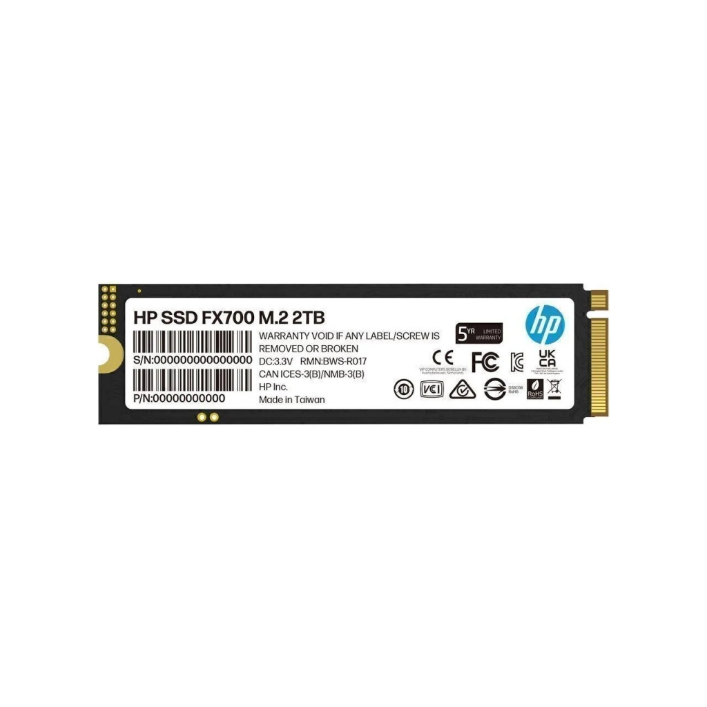 HP 8U2N5AA, FX700, 2TB, 7200/6200, Gen4, NVMe PCIe M.2, 3D NAND, SSD - HP - görsel 2