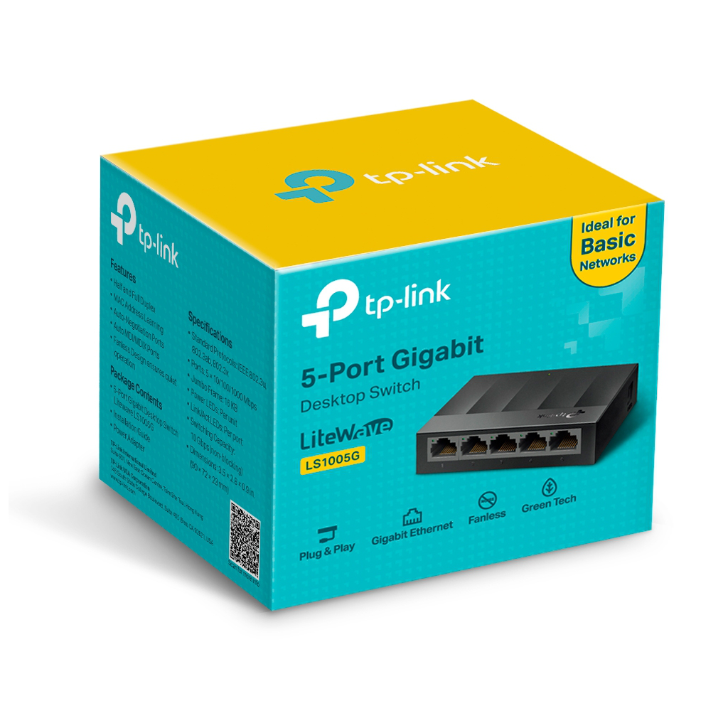 TP-LINK LS1005G 5 port Gbit Desktop Yönetilemez Plastik Kasa Switch - TP-LINK - görsel 4