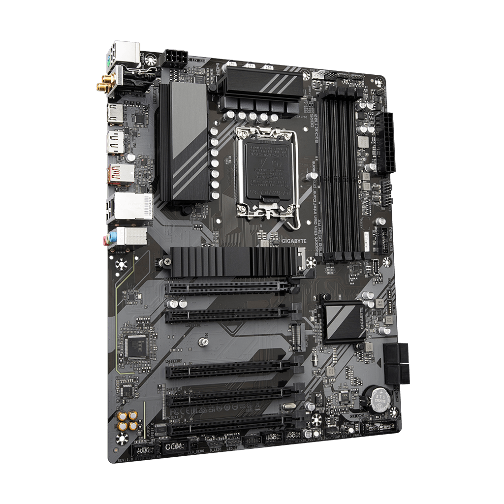 GIGABYTE B760 DS3H AX, rev.1.0, 4xDDR5, 2xM.2, DP, HDMI, Type-C, Wi-Fi 6E, Bluetooth v5.3, 12-13-14.Nesil, LGA1700 Soket, Anakart - Gigabyte - görsel 4