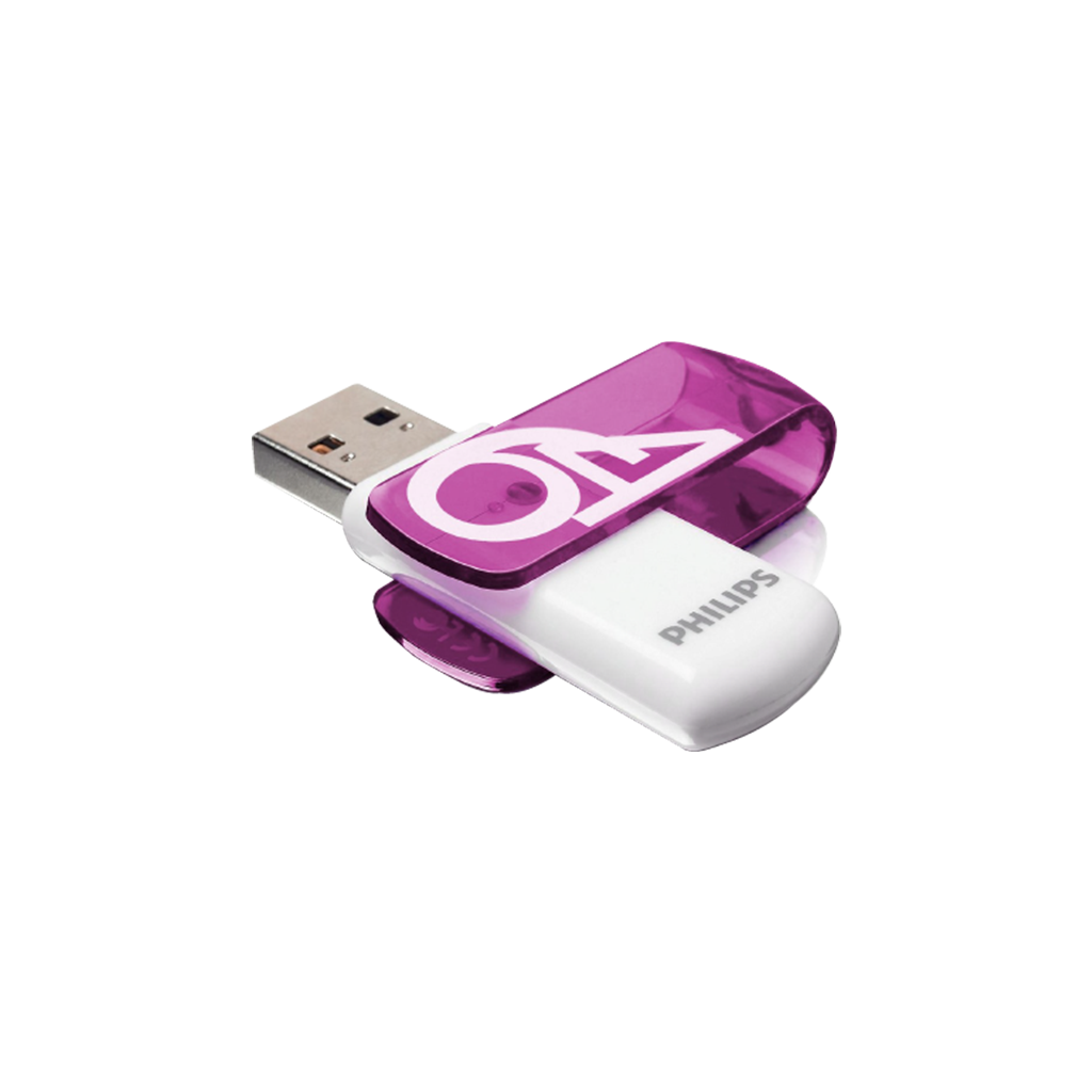 PHILIPS FM64FD05B, 64GB, USB 2.0, Vivid, Mor, Flash Disk - Philips - görsel 3