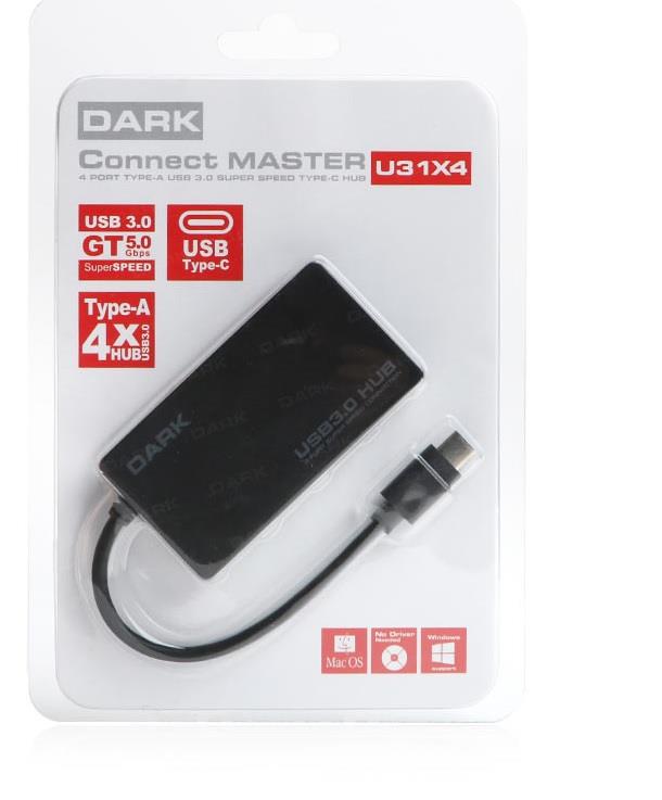 DARK DK-AC-USB31X4 4 Port Type-C USB Çoklayıcı - DARK - görsel 2