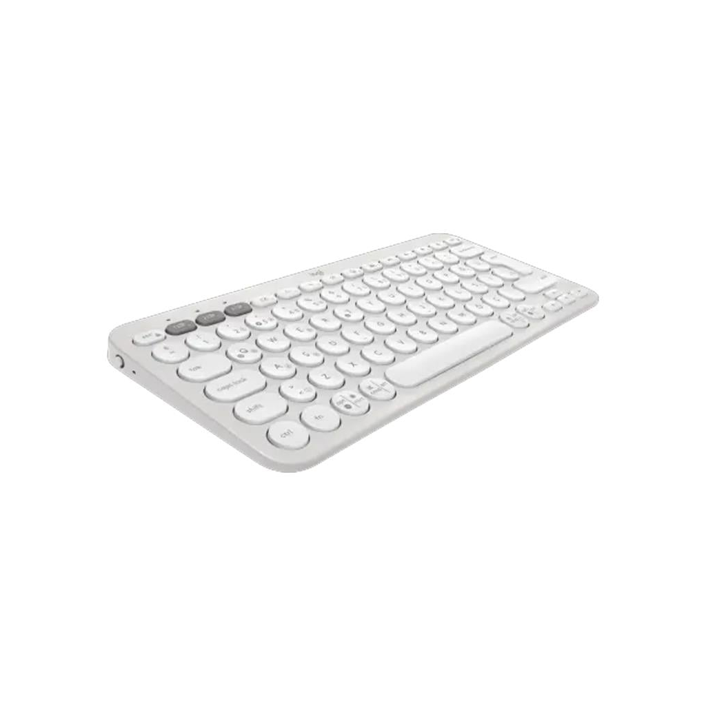 LOGITECH K380S, Pebble Keys 2,  Beyaz, 920-011860, Bluetooth, Türkçe, Q, Multimedya, Mini Klavye - Logitech - görsel 2
