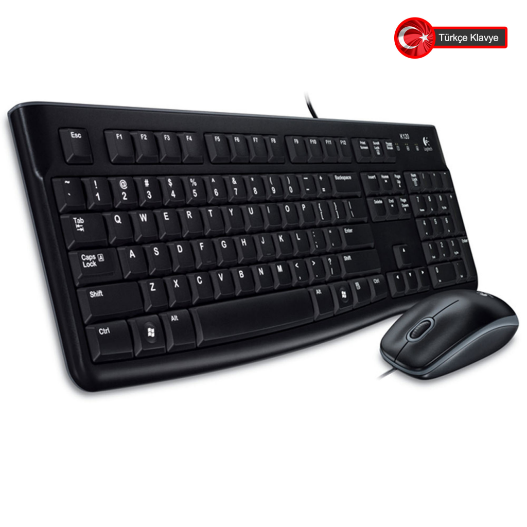 LOGITECH MK120, 920-002560, USB Kablolu, Türkçe Q, Klavye Mouse Set - Logitech - görsel 4