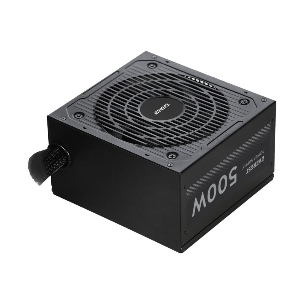 EVEREST EPS-500A, 500W, 12cm Fan, ATX, GAMING Power Supply (PSU) Bulk - Everest - görsel 2