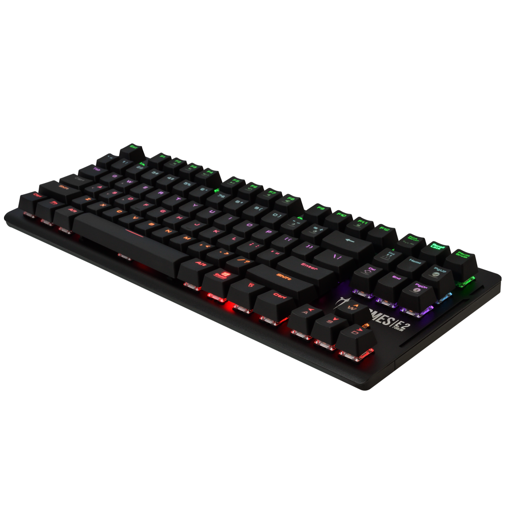 GAMDIAS HERMES-E2, USB Kablolu, İngilizce,  Rainbow Backlight, Blue Mekanik Switch, Gaming Klavye - Gamdias - görsel 2