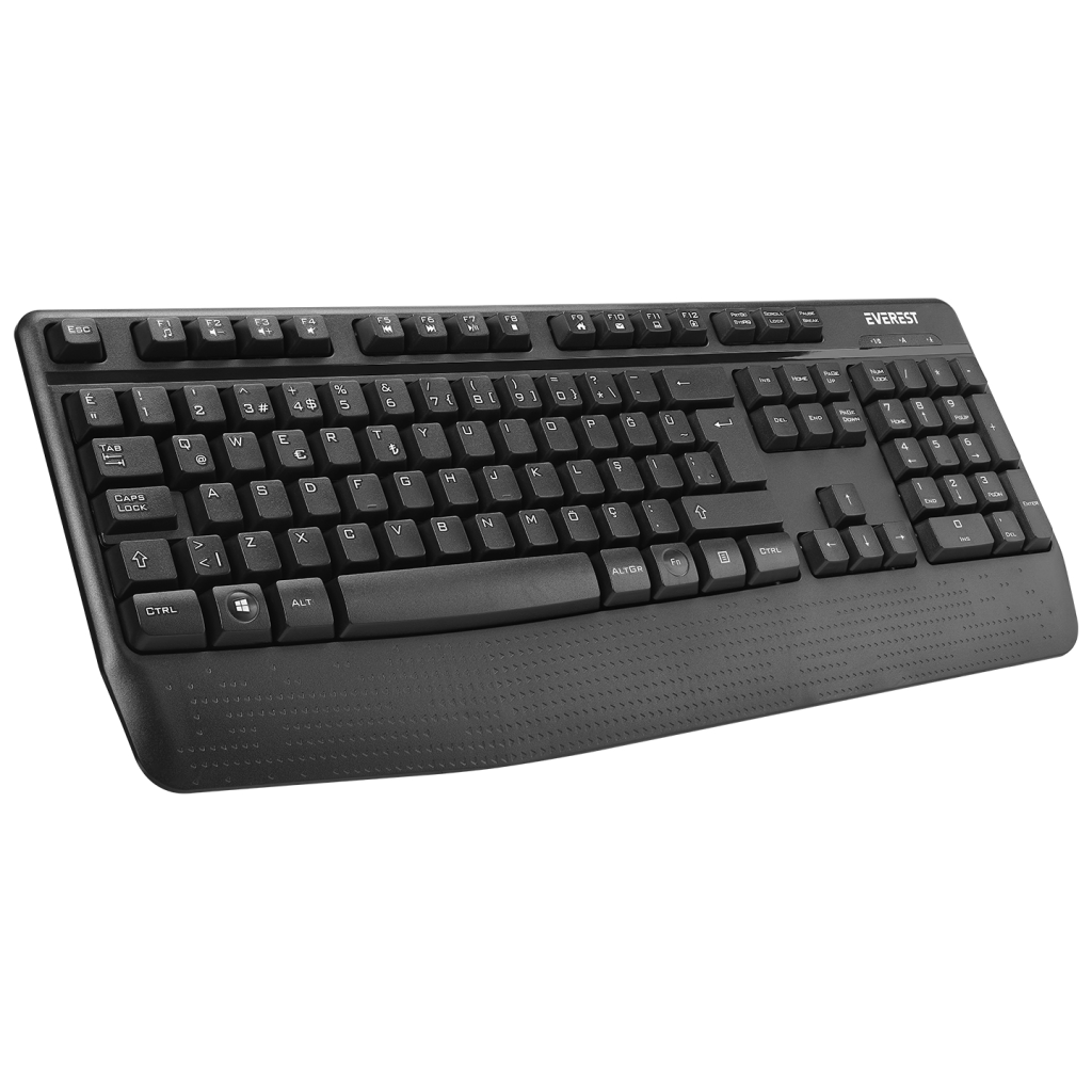 EVEREST KM-3335, Siyah, 2.4Ghz Kablosuz, Türkçe Q, Multimedya, Klavye Mouse Set - Everest - görsel 2