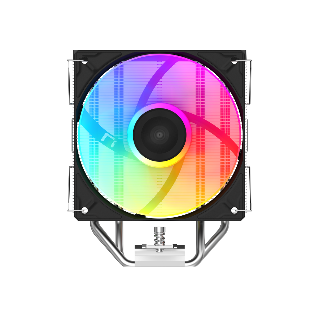 SAMA A40L, Black, 1x120mm ARGB Fan, Kule Tipi Hava Soğutma, 4 adet Gelişmiş Kompozit Isı Borusu, CPU Fan (AMD ve INTEL Tüm işlemciler ile uyumlu) - Sama