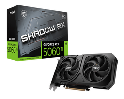 MSI RTX5060-TI 8GB GDDR7 128BIT 3xDP/HDMI (GEFORCE RTX 5060 TI 8G SHADOW 2X OC PLUS) - MSI