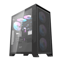AIGO DRX70 MESH 750W 80+ USB3.0 4x12CM FAN TEMPERLI CAM SIYAH ATX KASA - AIGO