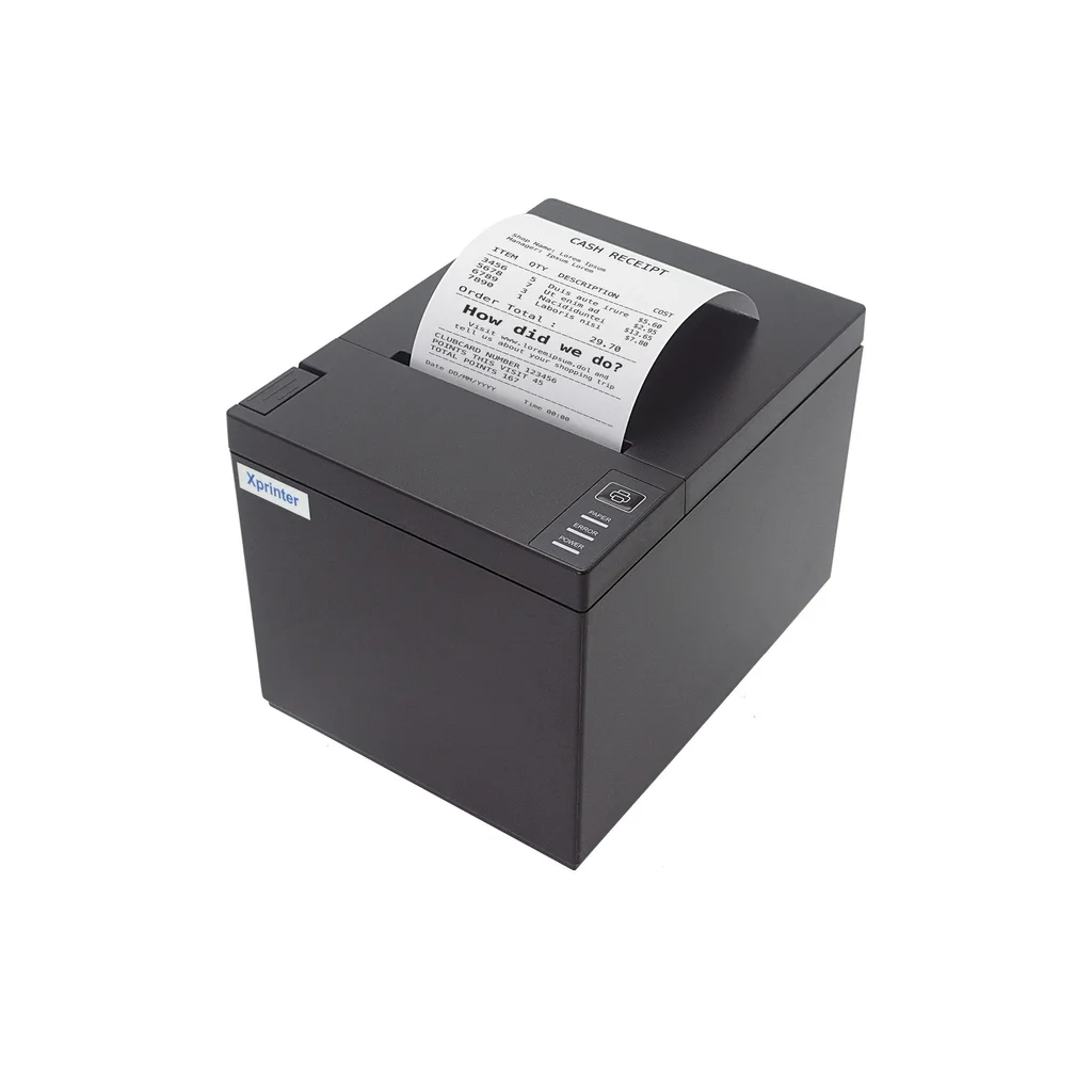 XPRINTER XP-Q807K, Termal, Masaüstü, Fiş Yazıcı,  230mm/s Hız, 80mm Kağıt, 203 DPI, Otomatik Kesici, Ethernet, USB - Xprinter