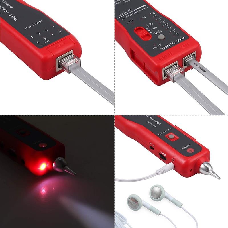 SENSEI AR-868 RJ45-RJ11 KABLO BULUCU VE KABLO TEST CİHAZI - Sensei - görsel 3