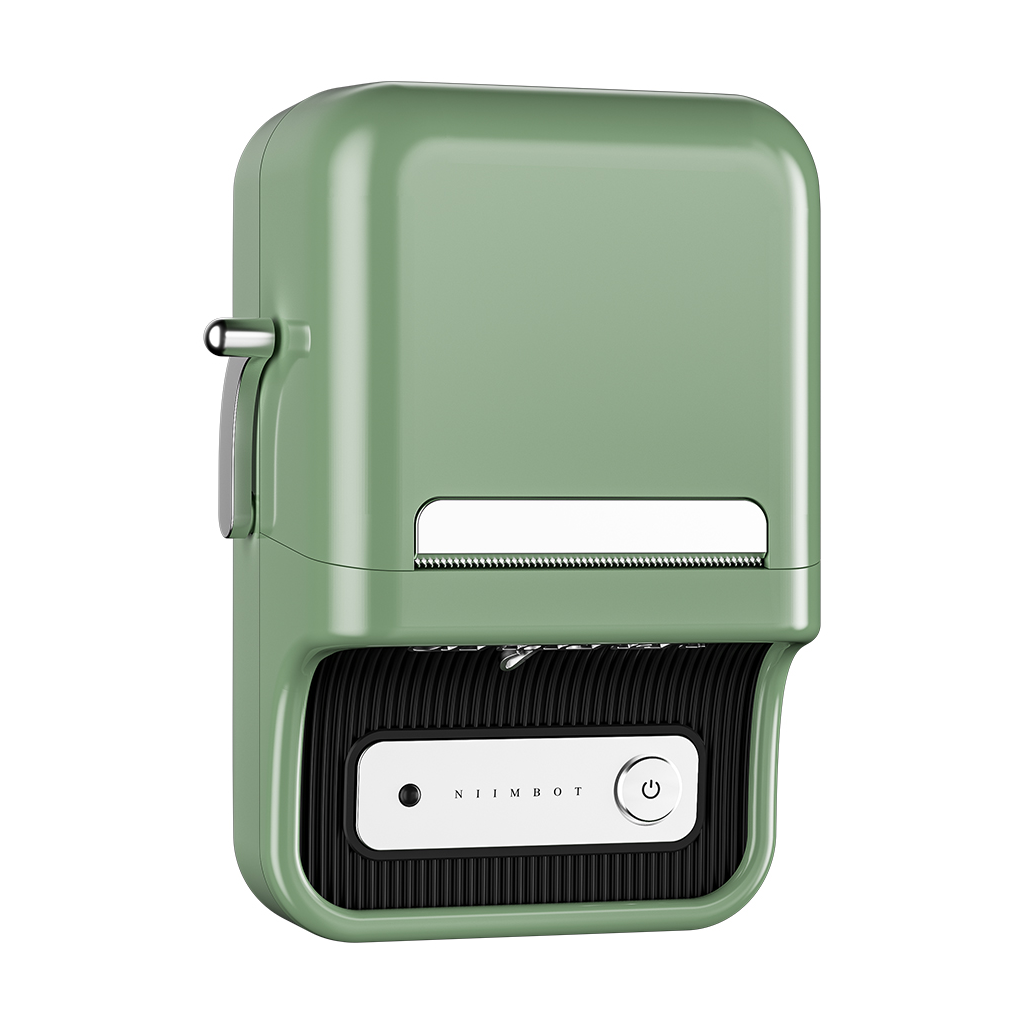 NIIMBOT B21S, Taşınabilir, Mürekkepsiz, Termal Etiket Yazıcı (Bluetooth, Type-C) Yeşil - Niimbot