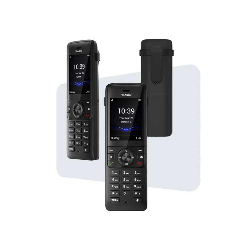 YEALINK W78H, Dect, Kablosuz IP TELEFON, Siyah, 2.4" Renkli Ekran, 30 Saat Konuşma, 400 Saat Bekleme, Bluetooth kablosuz kulaklık desteği - Yealink - görsel 2