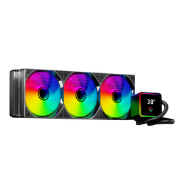 FRISBY FCL-360B LGA1851/LGA1700/AM5/AM4 360 MM ARGB Siyah Sıvı Soğutma Kiti (TDP 300W) - FRISBY - görsel 2