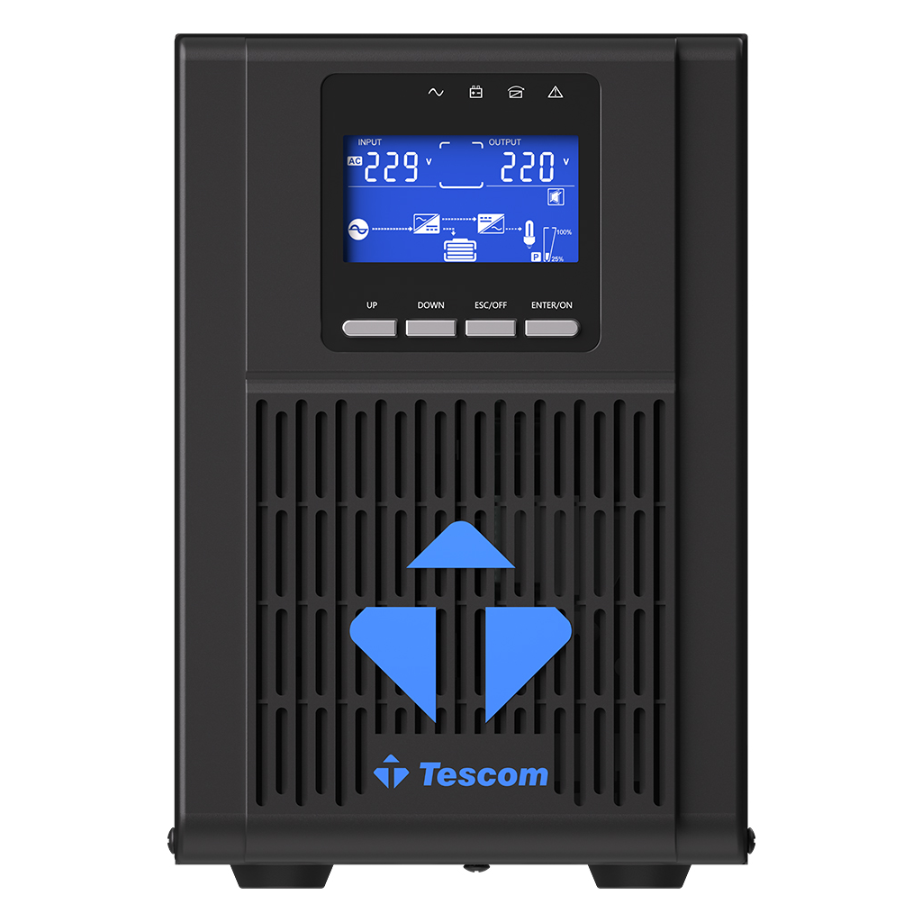 TESCOM NeoLine 1000, 1 KVA Online 1F/1F UPS,  (900040100) (2x9A Akü) - Tescom