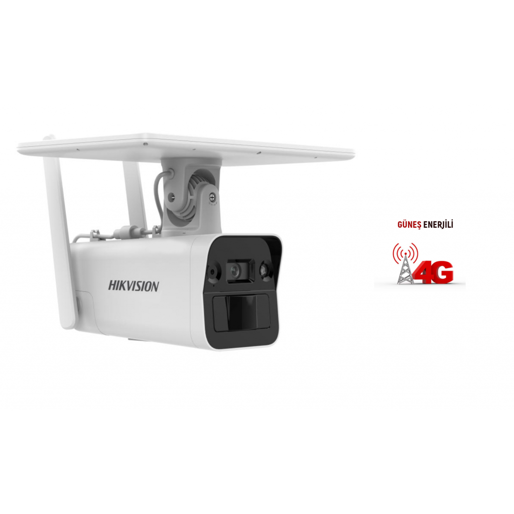 HIKVISION DS-2XS2T41G1-ID/4G, 4Mpix,  4mm,   30Mt Gece Görüşü, Dahili Mikrofon, 4G, Solar  IP Kamera - Hikvision