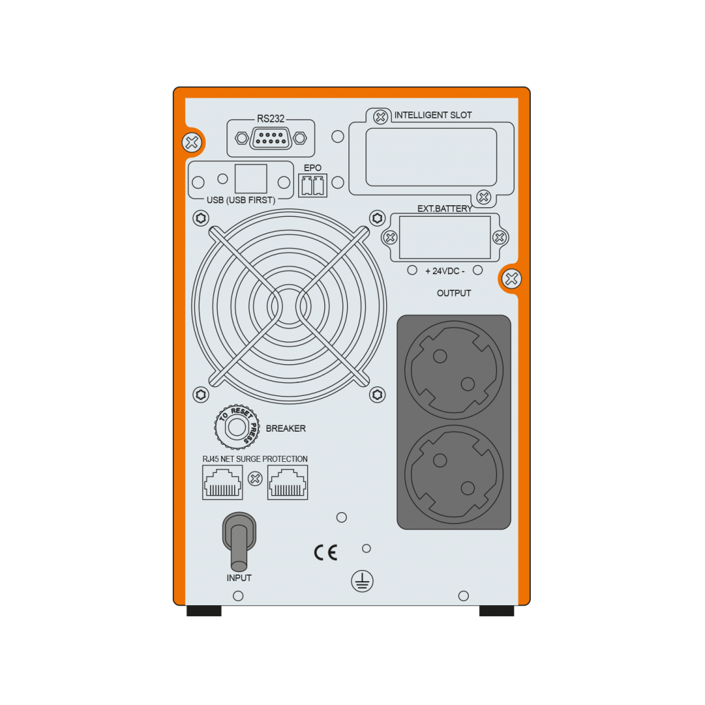 MAKELSAN Powerpack SE 1 KVA Online UPS(2x7A Akü) - Makelsan - görsel 2