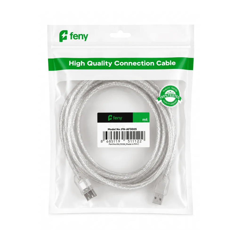 FENY FN-U3015, USB Yazıcı Kablosu, %100 Bakır, 1.5 Metre - Feny - görsel 3
