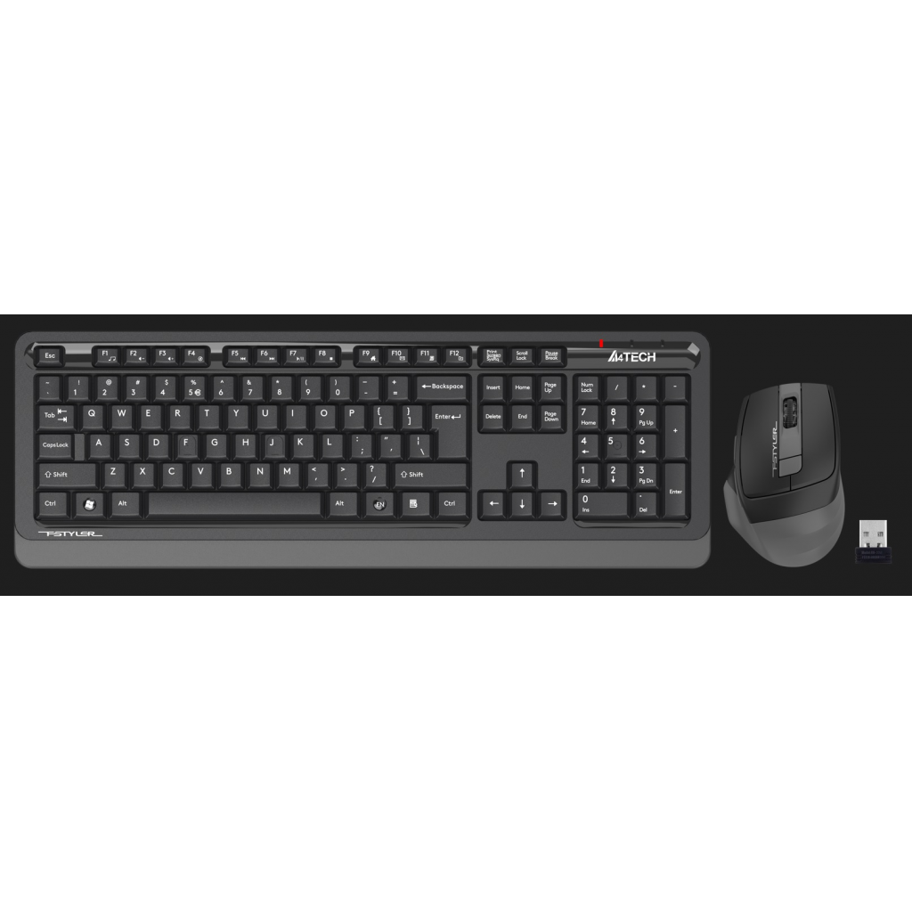 A4 TECH FG1035 Q Türkçe Kablosuz Gri 2000dpi Klavye+ Mouse - A4 TECH - görsel 2