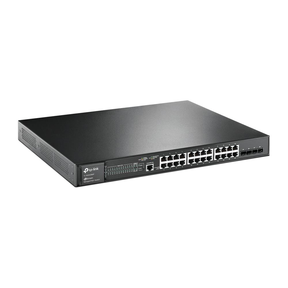 TP-LINK OMADA TL-SG3428MP 24 PORT GIGABIT+4X1GB SFP UPLINK L2+ 384W POE YÖNETİLEBİLİR RACKMOUNT SWITCH - Tp-Link - görsel 2