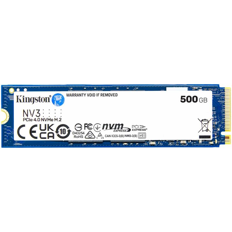 500 GB KINGSTON NV3 M.2 NVME PCIE GEN4 5000/3000MBS SNV3S/500G - Kingston